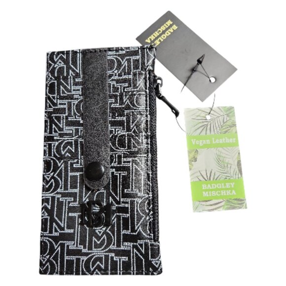 Badgley Mischka Black and White Cosmetic Bag NWT - Picture 5 of 10